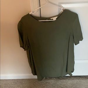H&M olive green shirt